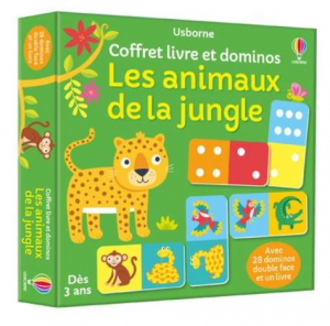 Les animaux de la jungle - Avec 28 dominos double face et un livre 